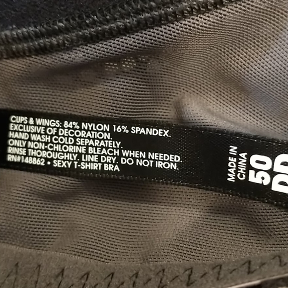 Torrid black lace sexy t-shirt bra size 50DD - Picture 4 of 4